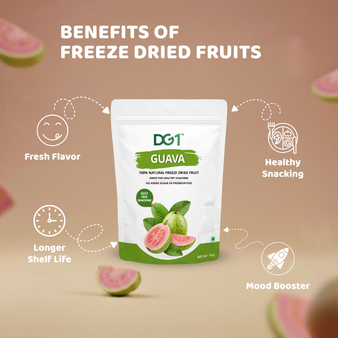 DG1 Freeze Dried Pink Guava Cubes
