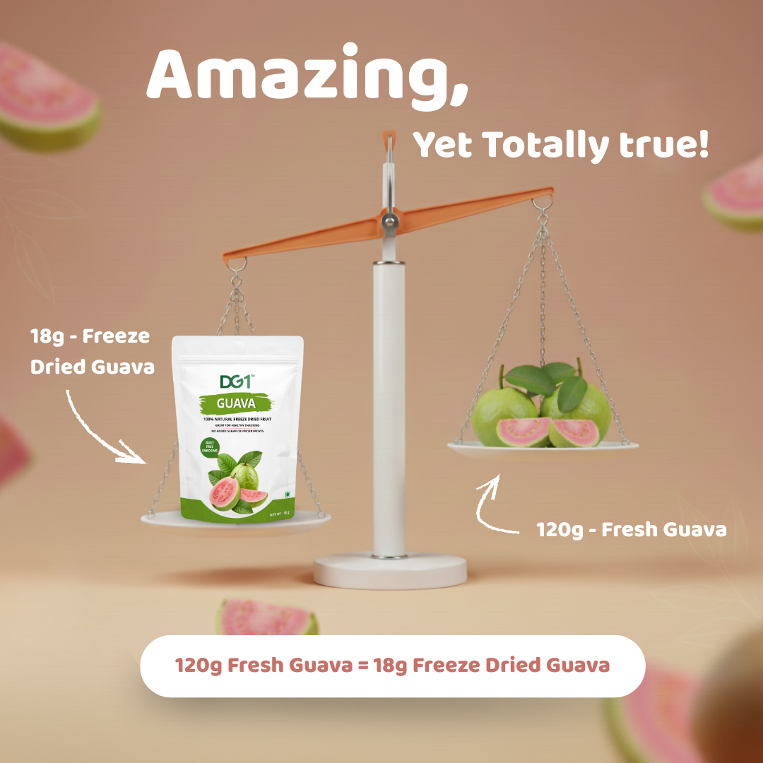 DG1 Freeze Dried Pink Guava Cubes