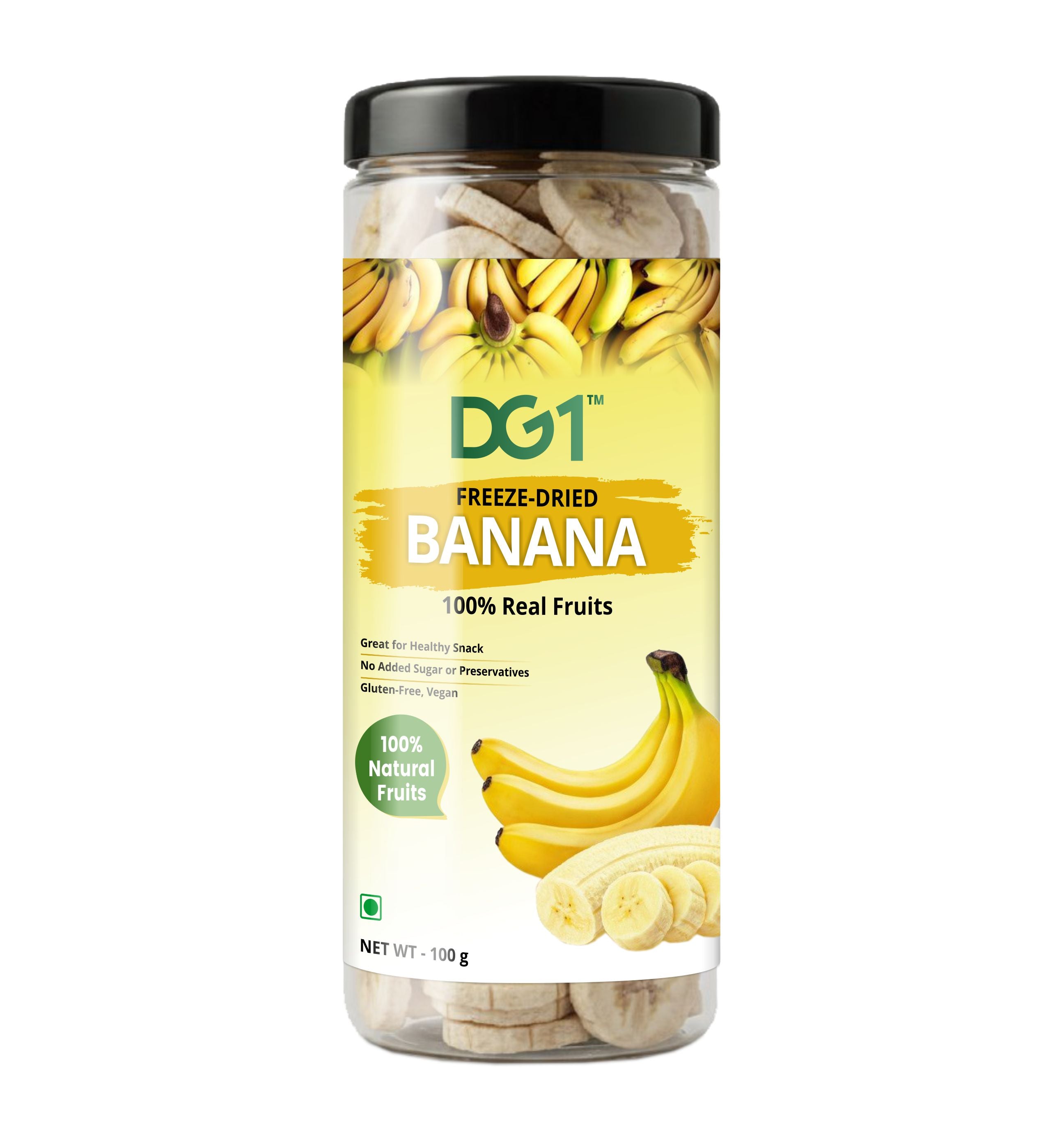 DG1 Freeze Dried Banana Slices