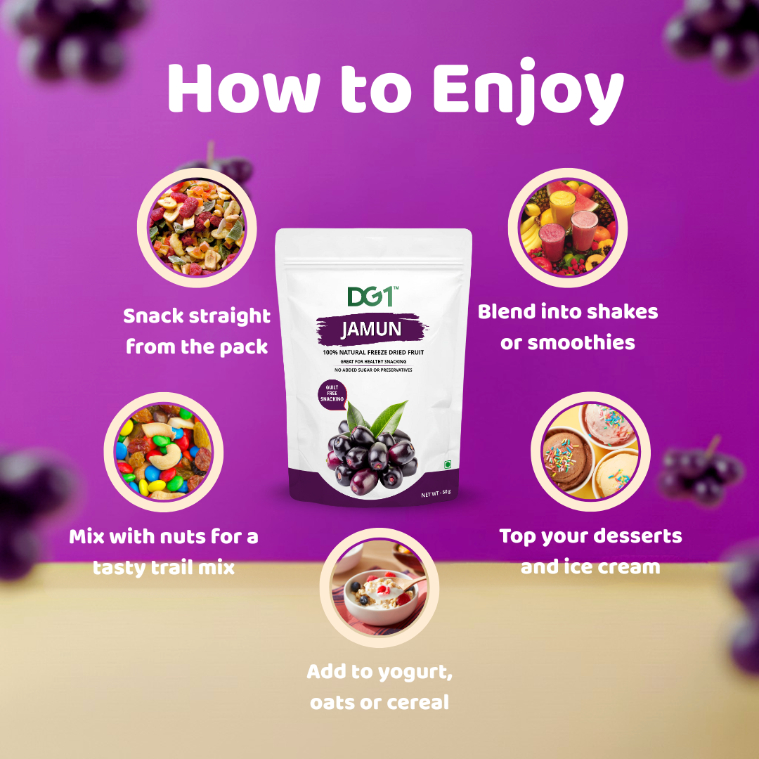 DG1 Freeze Dried Jamun Cubes