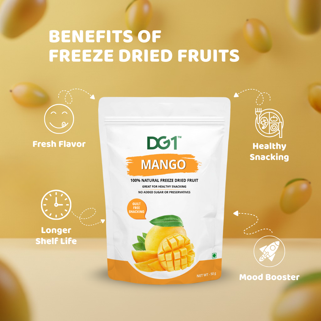DG1 Freeze Dried Mango Cubes