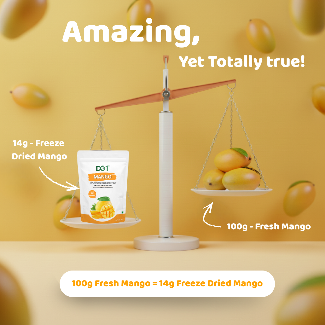 DG1 Freeze Dried Mango Cubes