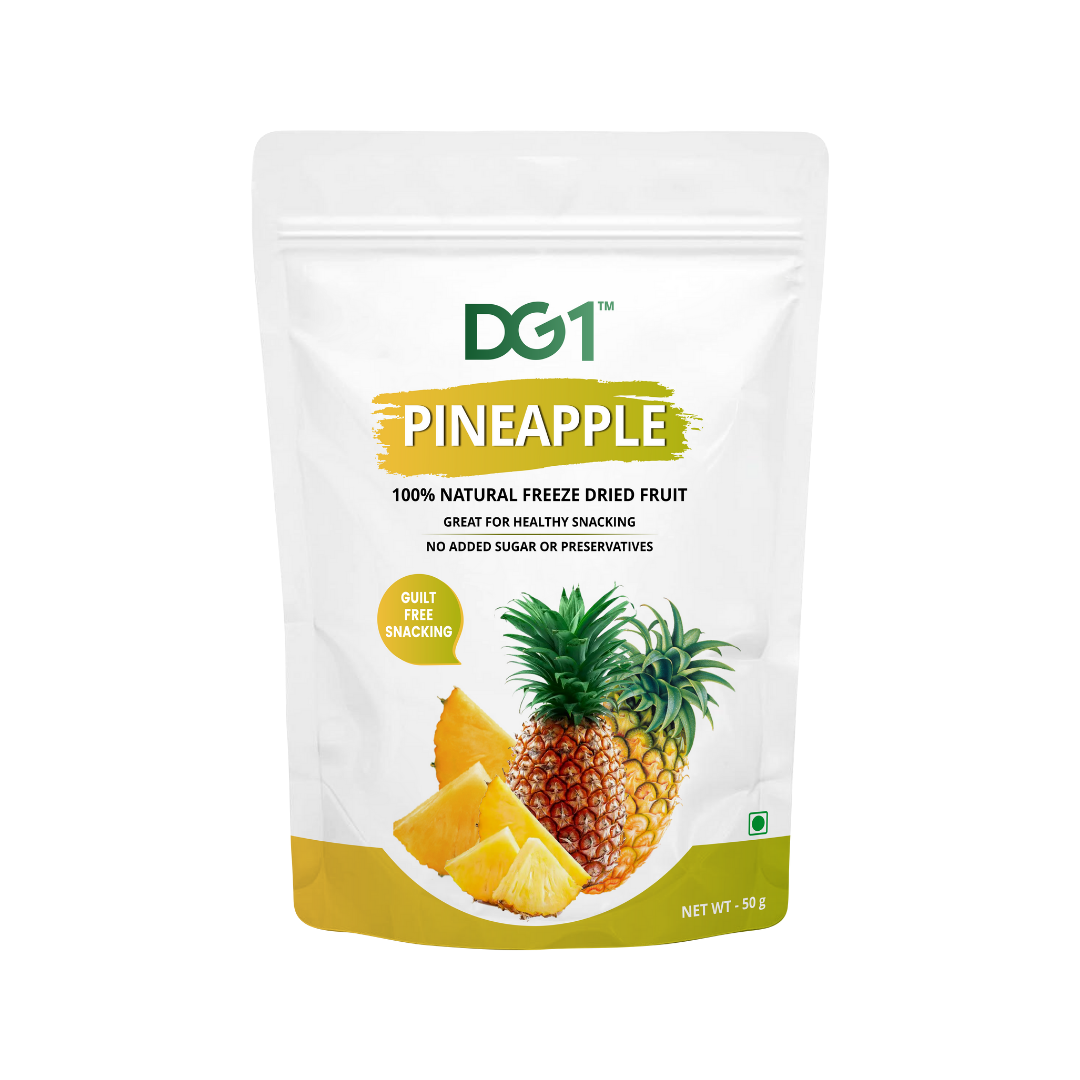 DG1 Freeze Dried Pineapple Chunks