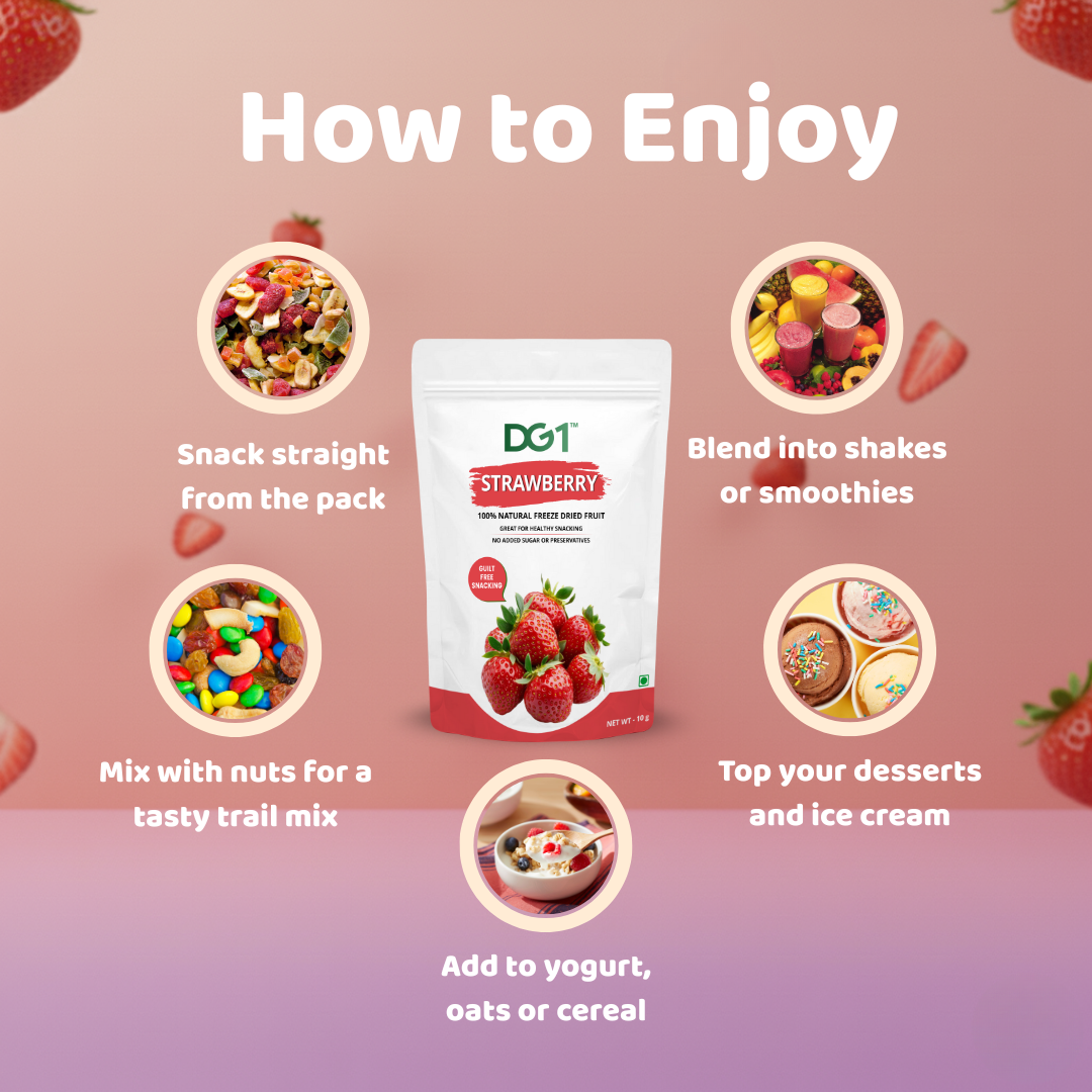 DG1 Freeze Dried Strawberry Slices