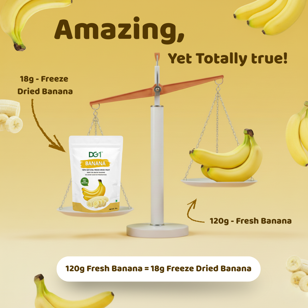 DG1 Freeze Dried Banana Slices