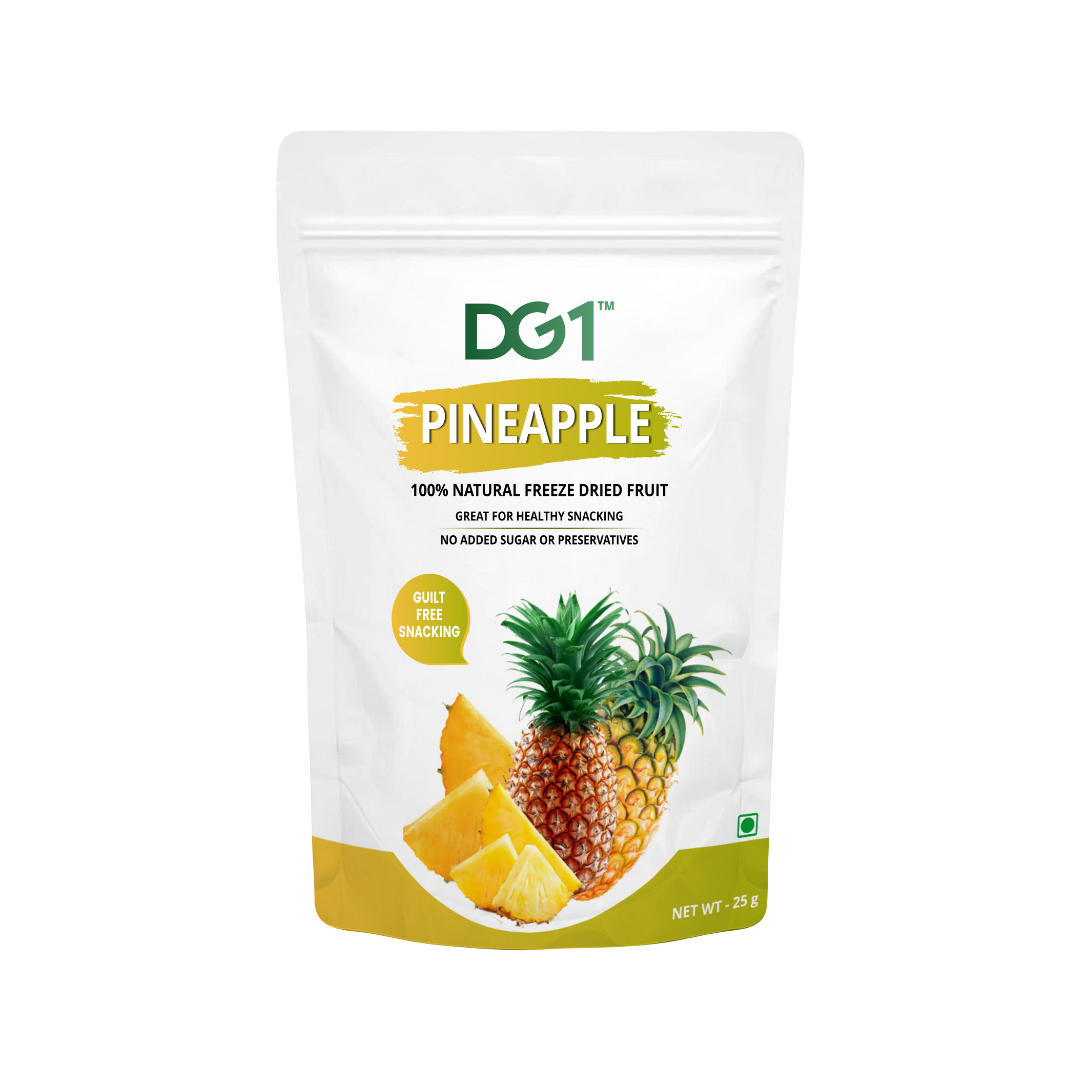 DG1 Freeze Dried Pineapple Chunks