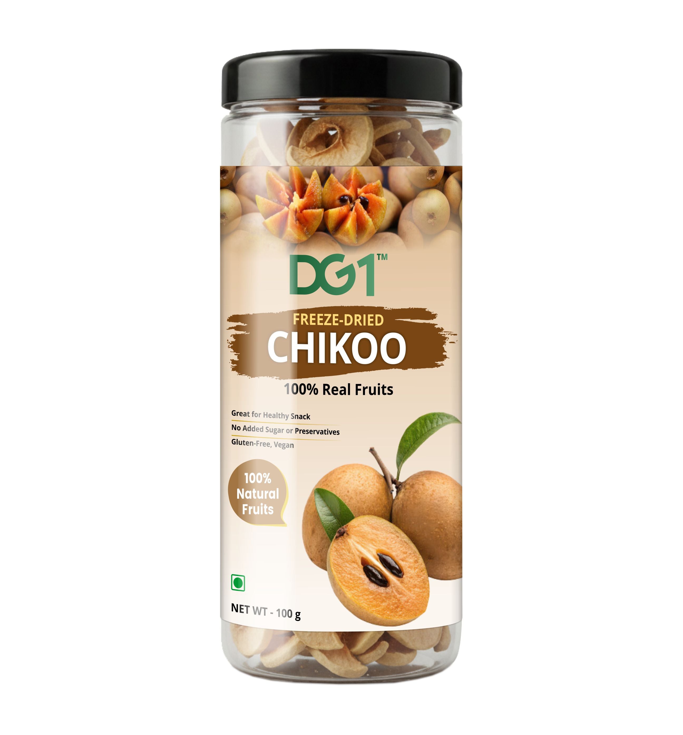 DG1 Freeze Dried Chikoo Slices
