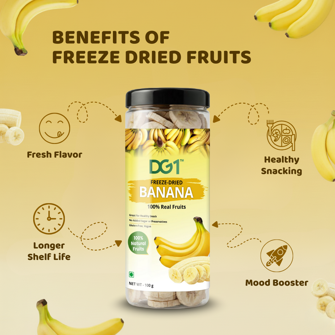 DG1 Freeze Dried Banana Slices