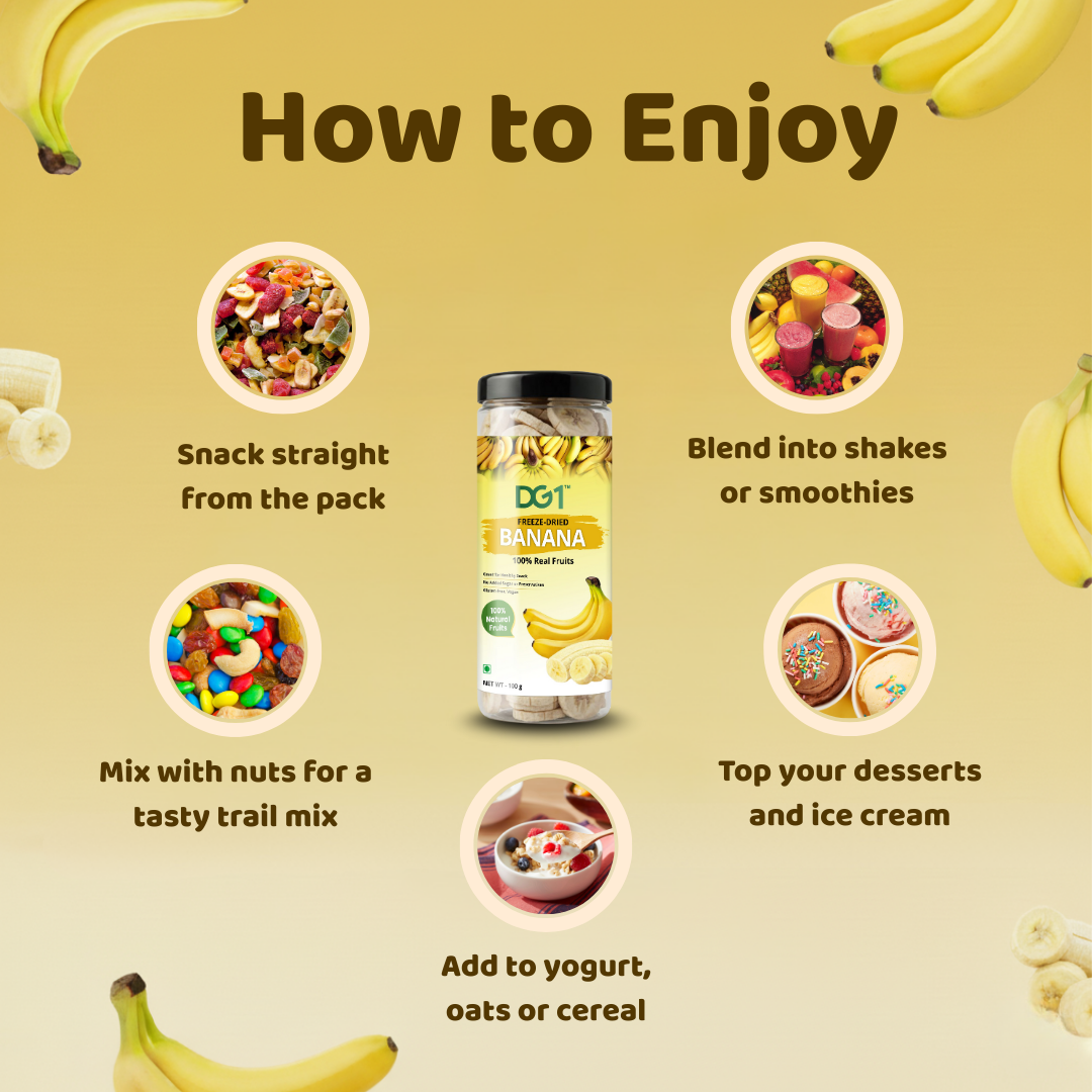 DG1 Freeze Dried Banana Slices