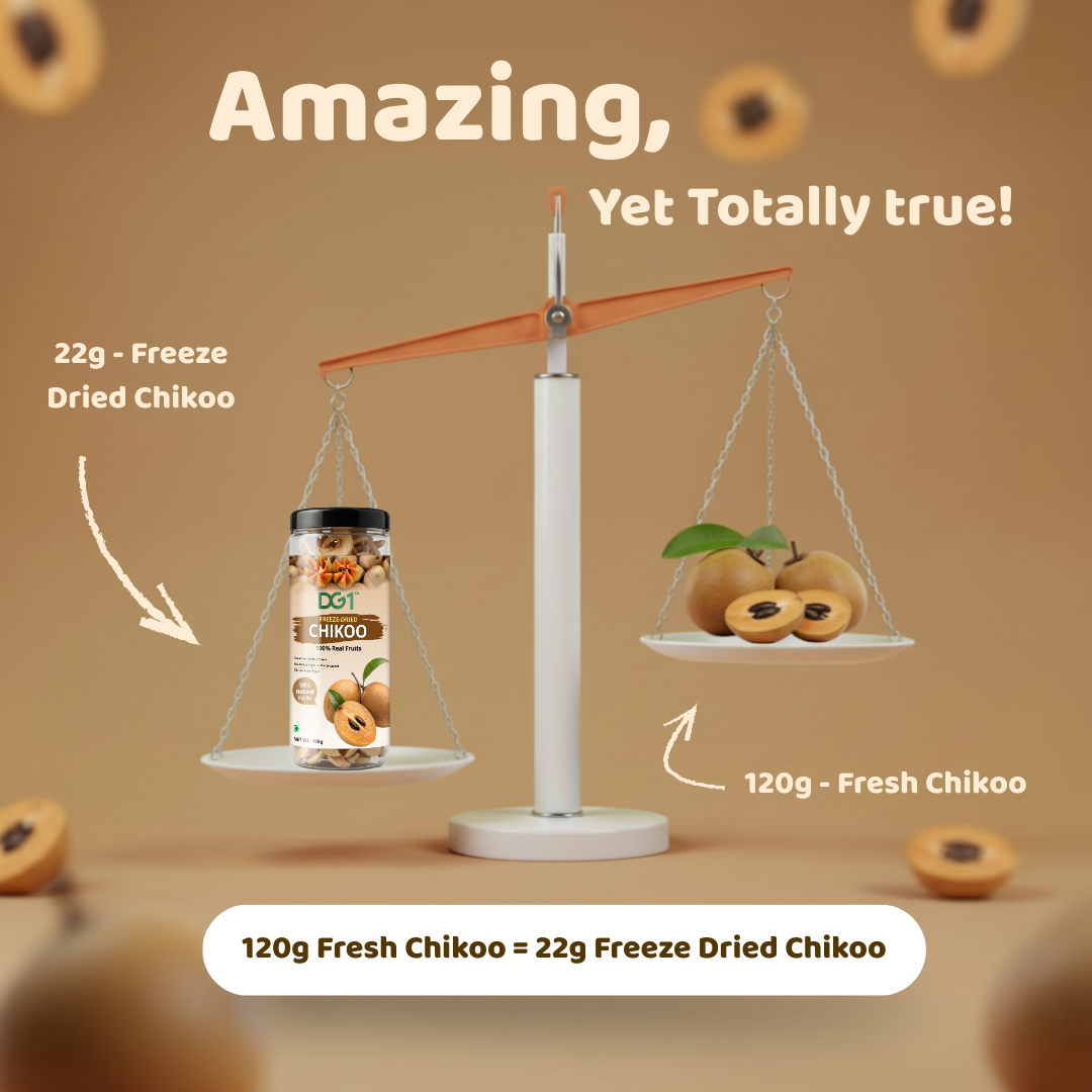 DG1 Freeze Dried Chikoo Slices