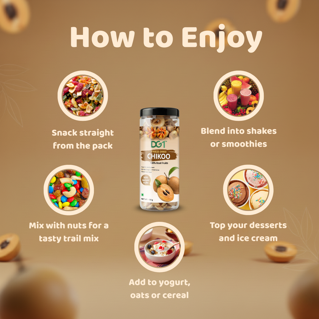 DG1 Freeze Dried Chikoo Slices