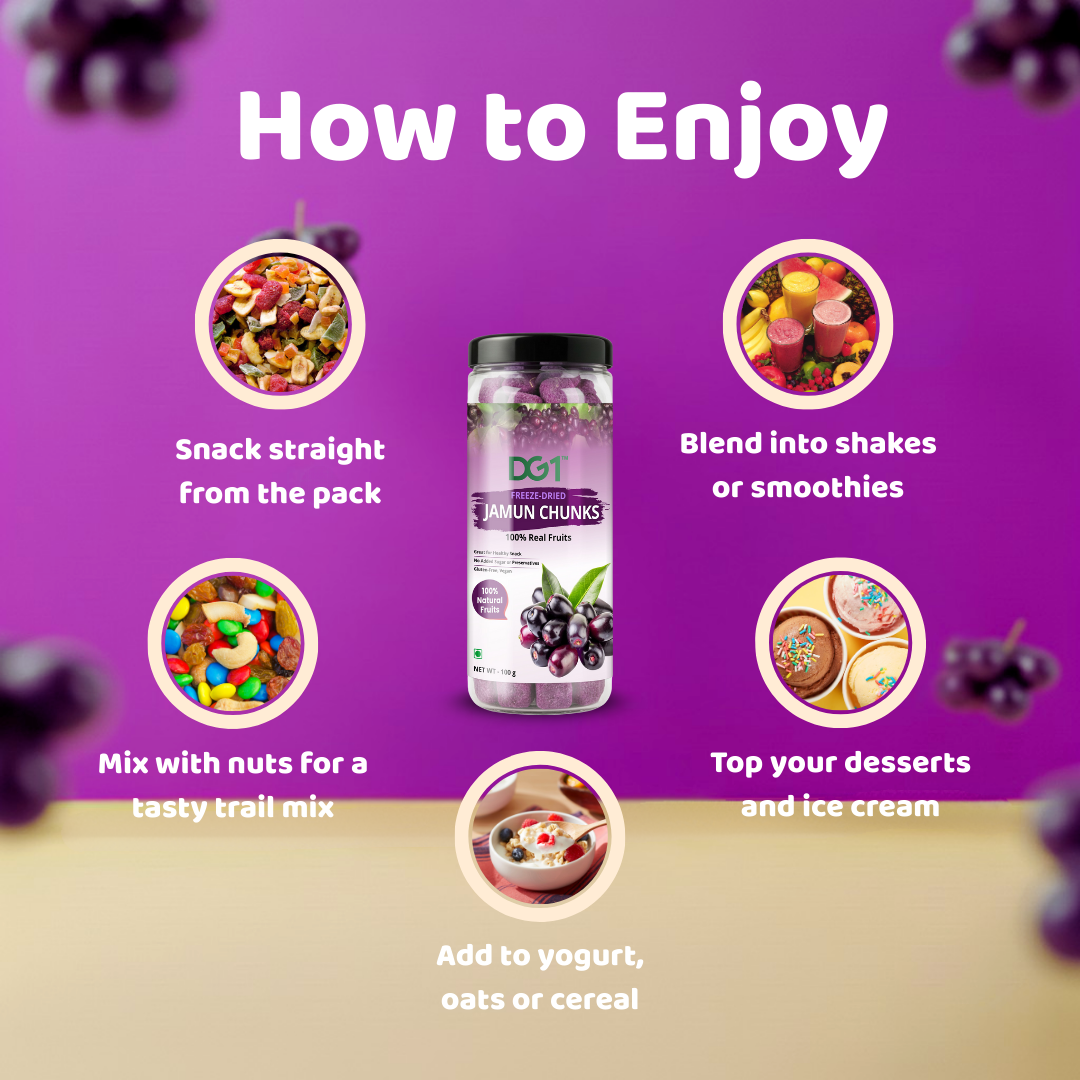 DG1 Freeze Dried Jamun Cubes