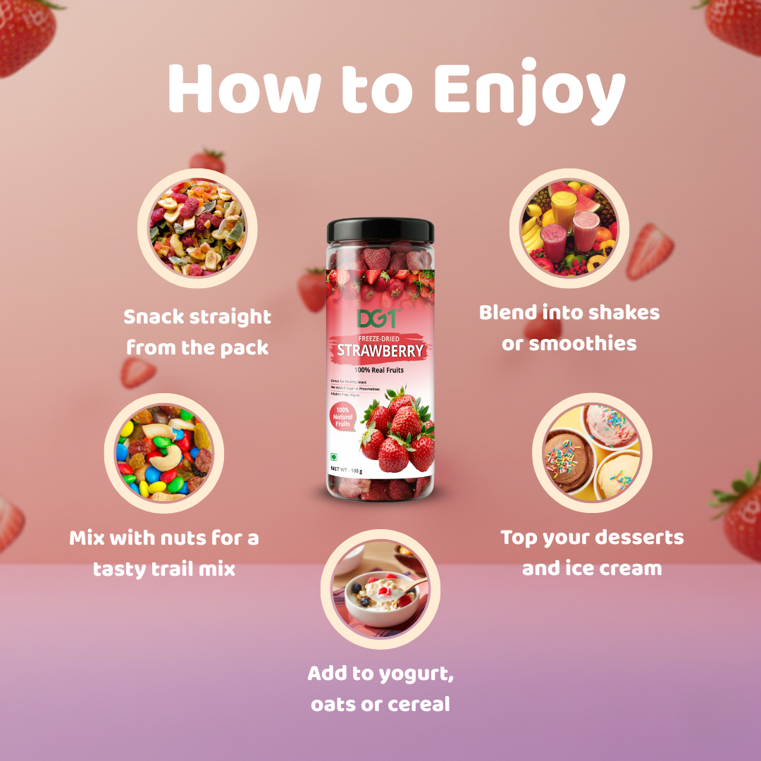 DG1 Freeze Dried Strawberry Slices
