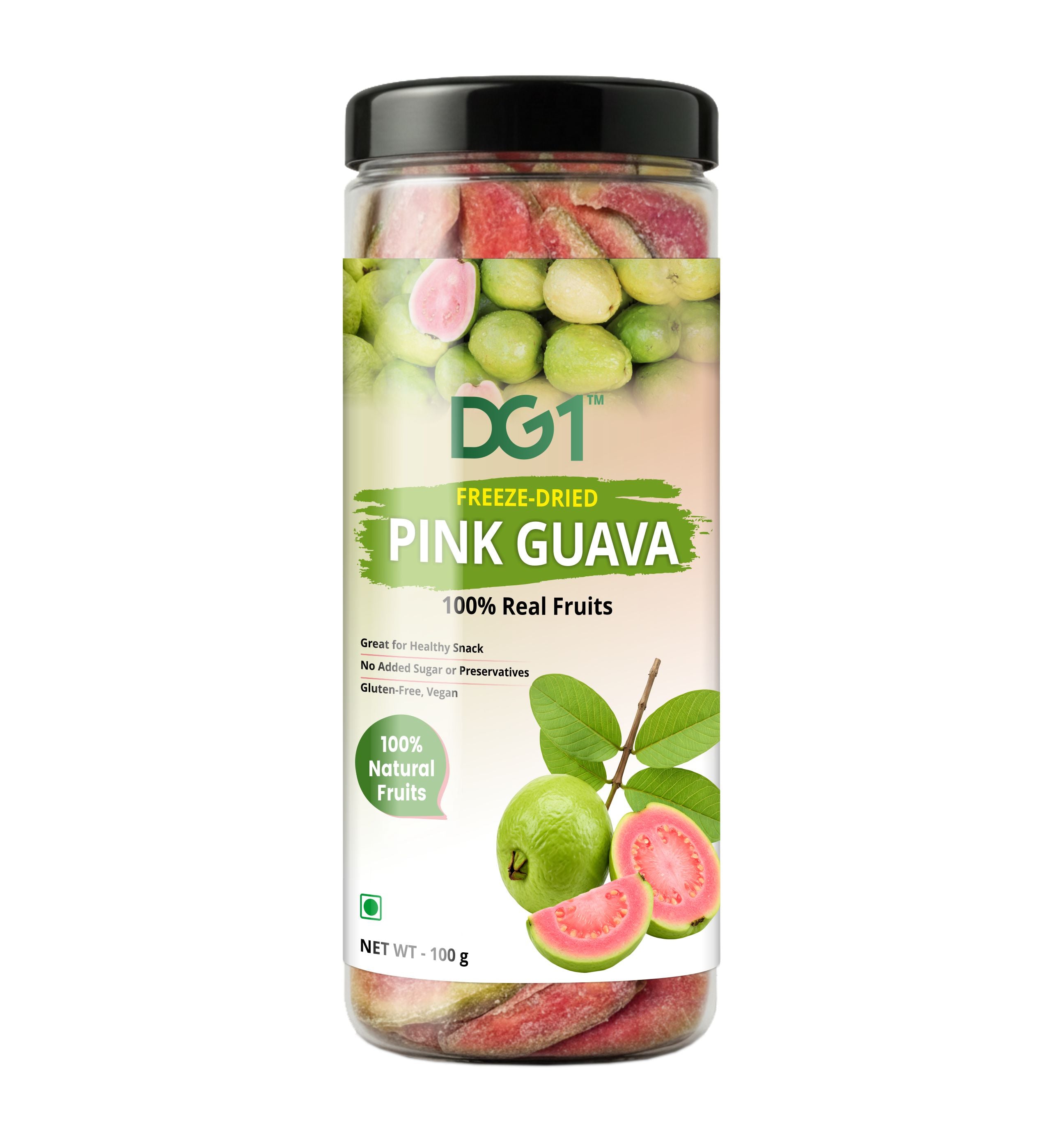 DG1 Freeze Dried Pink Guava Slices